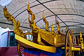 Luang Prabang, Laos  - Royal Palace, the carriage of the Prabang Buddha the carriage carries the Buddha to Wat Mai where the people splash the statue with water.